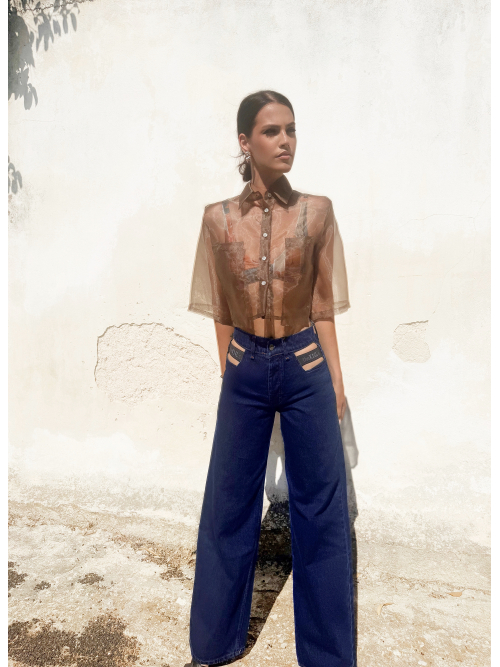 OUTBURST JEANS BLUE-BLACK WASH