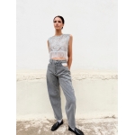 MIDBURST JEANS BARREL GREY WASH