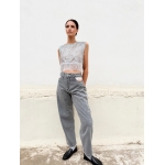 MIDBURST JEANS BARREL GREY WASH