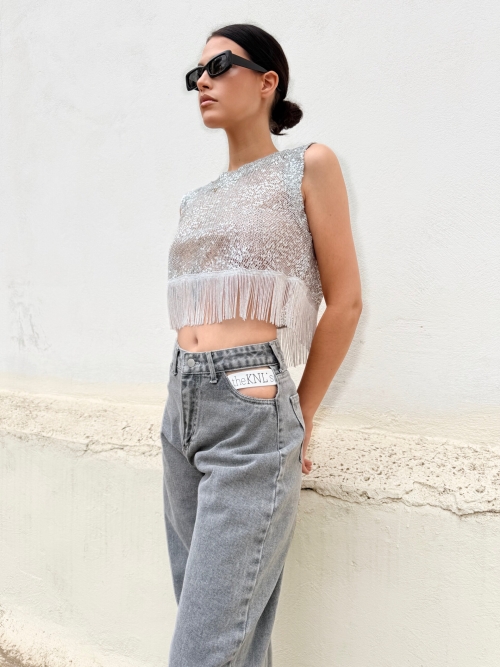 MIDBURST JEANS BARREL GREY WASH