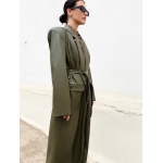 ARTOSPHERE COAT VEGAN LEATHER OLIVE GREEN