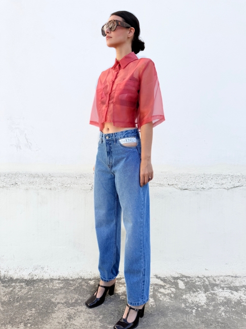 MIDBURST JEANS BARREL BLUE WASH